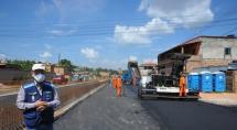 Obras da avenida Cordiline estão em ritmo avançado