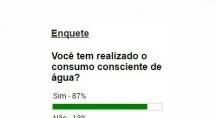 Maioria dos betinenses diz controlar consumo de água Maioria dos betinenses diz controlar consumo de água