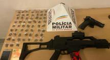 Polícia Militar apreende drogas, armas e carro roubado em baile funk em Betim