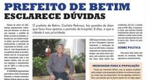 Prefeito diz em entrevista que Prefeito diz em entrevista que
