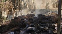 Incêndio atinge borracharia no bairro Jardim Teresópolis em Betim
