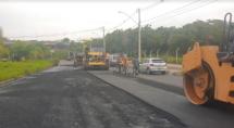 Obras de recapeamento da Via Expressa e da Marco Tulio, em Betim, avançam
