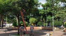 Praça Milton Campos se prepara para receber iluminação de Natal